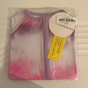 Little Sleepies Pink Purple Tie-Dye Zippy Pajamas